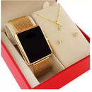 Relógio Feminino lançamento Touch Pulseira magnetica Rose 00833