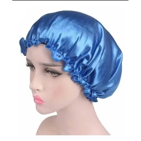 Touca de Cetim Antifrizz Touca de Banho de Cetim Impermeável Reutilizável Feminina