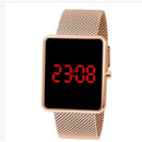 Relógio Feminino lançamento Touch Pulseira magnetica Rose 00833