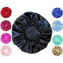 Touca de Cetim Antifrizz Touca de Banho de Cetim Impermeável Reutilizável Feminina