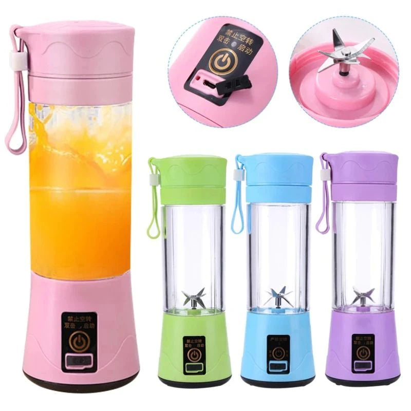 Mini Liquidificador Portátil Shake Take Juice Cup 6 Lâminas Recarregável