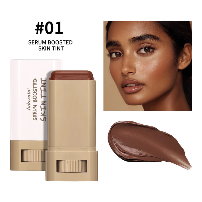 Base em bastão Bálsamo Sérum Boosted Skin Tint Base em bastão Suave Plumper Alta cobertura Viagem Bronze Base em bastão Make