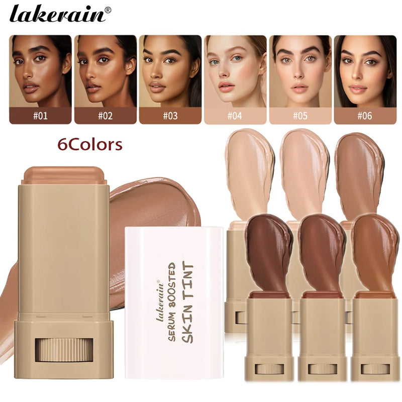 Base em bastão Bálsamo Sérum Boosted Skin Tint Base em bastão Suave Plumper Alta cobertura Viagem Bronze Base em bastão Make