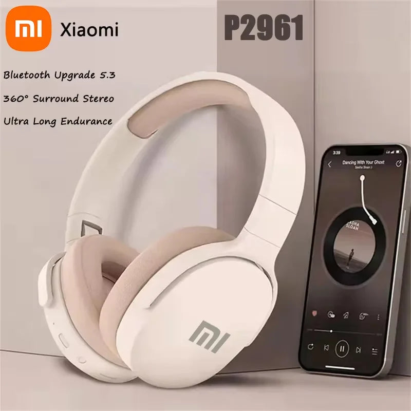 Xiaomi Original P2961 Fones de ouvido sem fio Bluetooth 5.3 Fone de ouvido para Samsung iPhone Estéreo HIFI Fone de ouvido para jogos Fones de ouvido com microfone