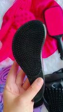 Kit 05 -Escova Flex / Polvo/Raquete Fashion Escova Mágica Massageador de Silicone e Touca de Cetim Mania