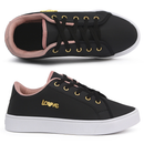 Tenis LOVE feminino Casual Branco Sapatenis Confortável Lançamento