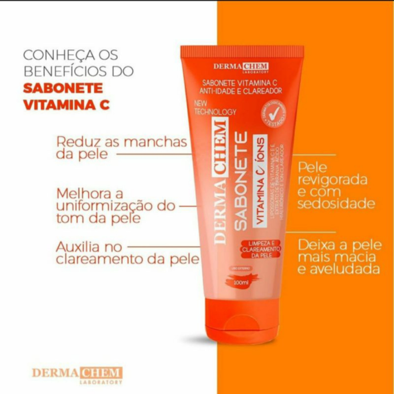 Kit skincare melasma vitamina c dermachem limpeza de pele completo