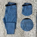 Calça Jeans MOM Grafite 100% Algodão Premium