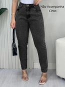 Calça Jeans MOM Grafite 100% Algodão Premium