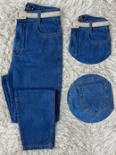 Calça Jeans MOM Grafite 100% Algodão Premium