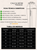 Calça Jeans MOM Grafite 100% Algodão Premium