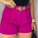 SHORT ALFAIATARIA FEMININO CINTURA ALTA COM BOLSO SOCIAL PROMOÇÃO