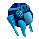 Kit 05 -Escova Flex / Polvo/Raquete Fashion Escova Mágica Massageador de Silicone e Touca de Cetim Mania