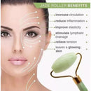 Rolinho Pedra De Jade Facial Massageador Anti Rugas