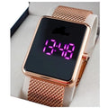 Relógio Feminino lançamento Touch Pulseira magnetica Rose 00833