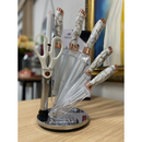 Conjunto De Facas Inox 6/9 Peças Antiaderente Com Cabo Reforçado Descascador E Tesoura Cozinha